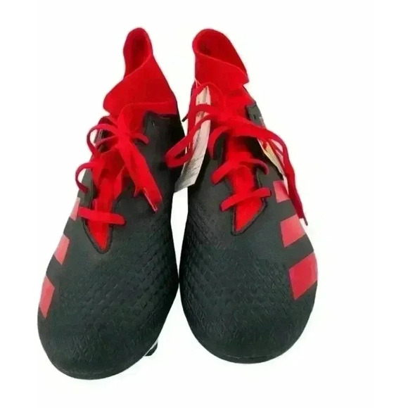 Adidas Mens Size 13 Black Red Predator 20.4 S FXG Soccer Cleats EE9565 New - Picture 6 of 10